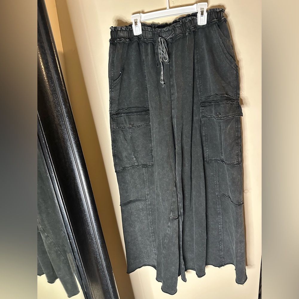 Size L. Charcoal mineral washed gaucho. originally $70.99. Worn twice.